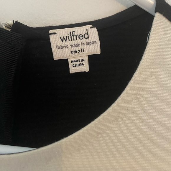 NWOT Wilfred black and white short sleeve dress - Picture 4 of 4